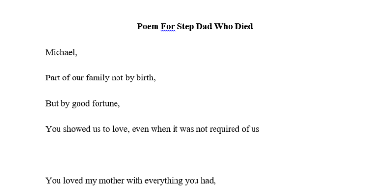 saying goodbye to dad poems